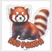 RODE PANDA - KINDERKAMER STICKER (Vel)