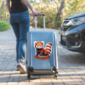 RODE PANDA - KINDERKAMER STICKER (Koffer Insitu)