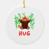 Rode panda: KNUFFEL Keramisch Ornament (Achterkant)