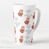 Rode panda latte mok (Rechterhoek)