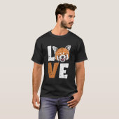 Rode Panda Liefde Rode Panda T-shirt (Voorkant volledig)
