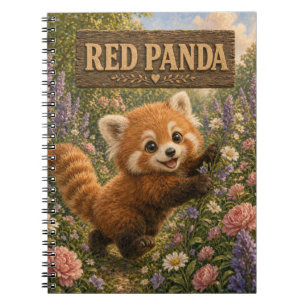 Rode Panda Lieve Baby Verhaalboek Nursery Dier Notitieboek