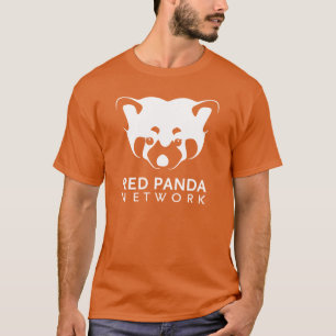 Rode Panda-Logo T-shirt