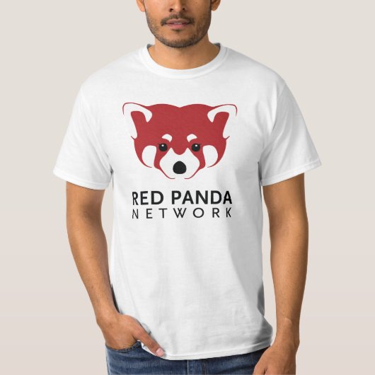 Rode Panda-Logo T-shirt (Voorkant)