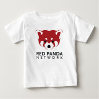 Rode Panda-Logo T-shirt
