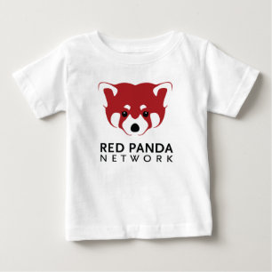 Rode Panda-Logo T-shirt