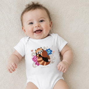 Rode Panda Lotus Bloem Henna Romper