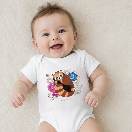 Rode Panda Lotus Bloem Henna Romper