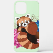Rode Panda Lotus Bloemen Henna Case-Mate iPhone Case (Achterkant)