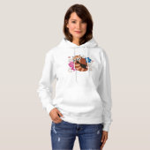 Rode Panda Lotus Bloemen Henna Hoodie (Voorkant volledig)