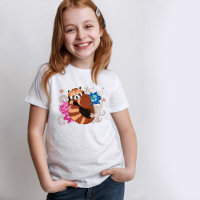 Rode Panda Lotus Bloemen Henna