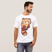 Rode panda Magie T-shirt (Voorkant volledig)