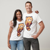 Rode panda Magie T-shirt (Unisex)