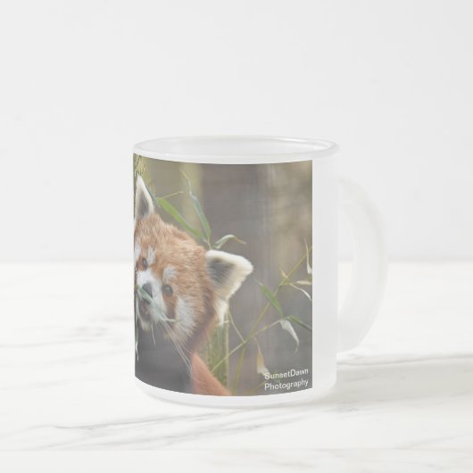 Rode Panda Matglas Koffiemok (Voorkant rechts)
