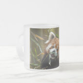 Rode Panda Matglas Koffiemok (Voorkant links)