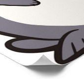 Rode panda met panda poster (Hoek)