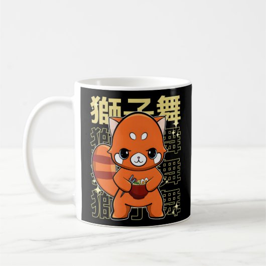 Rode Panda met Ra Koffiemok (Links)