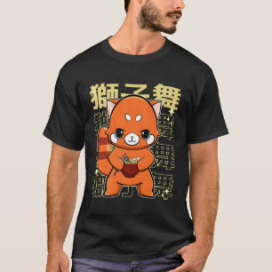 Rode Panda met Ra T-shirt
