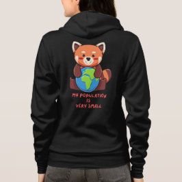 Rode panda: Mijn populatie is erg klein. Hoodie