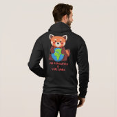 Rode panda: Mijn populatie is erg klein. Hoodie (Achterkant volledig)