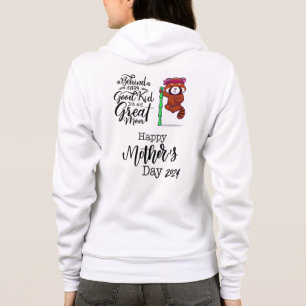 Rode panda moederdag 2024. hoodie