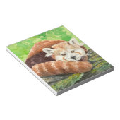 Rode panda notitieblok (Schuin)