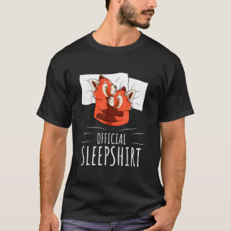 Rode Panda Officiële Slaap T-shirt