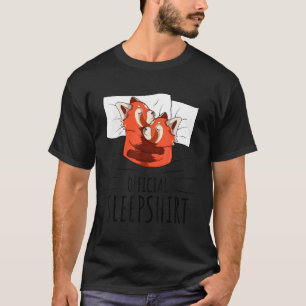 Rode Panda Officiële Slaap T-shirt