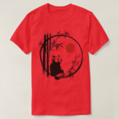 Rode panda onder de zon t-shirt (Design voorkant)