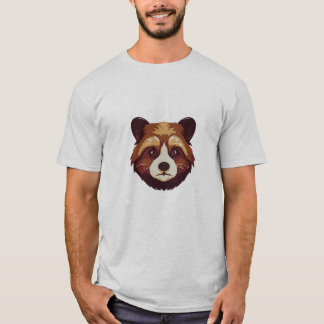 Rode panda ontwerp, beer, panda beer, t-shirt