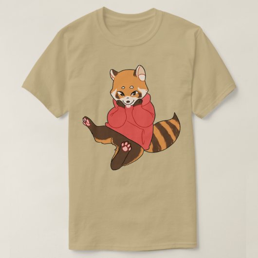 rode panda oso t-shirt (Design voorkant)
