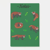 Rode panda post-it® notes (Voorkant)