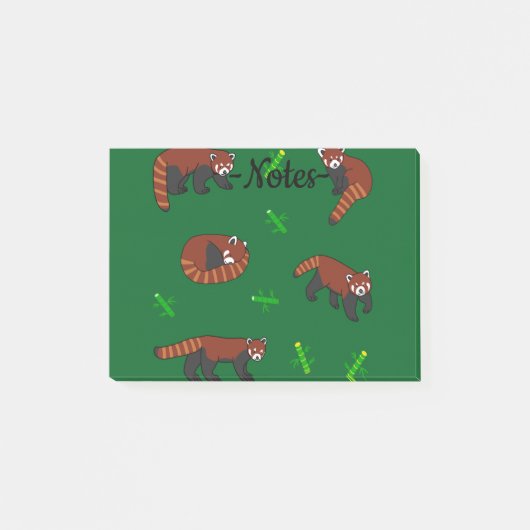 Rode panda post-it® notes (Voorkant)