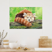 Rode panda poster (Keuken)