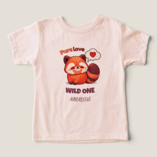 Rode Panda Pure Liefde - Eerste Verjaardag Meisje