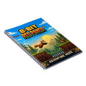Rode Panda, Retro 8-Bit Pixelkunst Notitieboek (Rechterzijde)