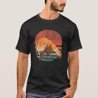  Rode Panda Retro Red Pandas Lover Mannen Vrouwen T-shirt