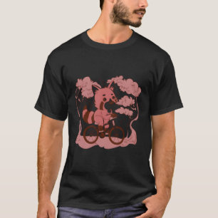 Rode Panda Rijfiets T-shirt