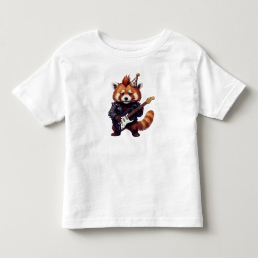 Rode Panda Rocker T-shirt (Voorkant)