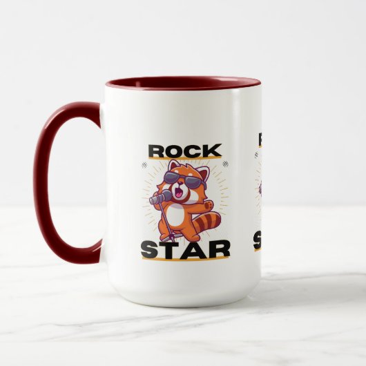 Rode panda: rockster mok (Links)