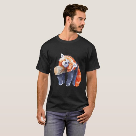 Rode Panda Rode Panda Rode Panda T-shirt (Voorkant volledig)