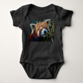 Rode panda romper (Voorkant)