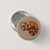 Rode panda ronde button 3,2 cm (Voorkant /achterkant)