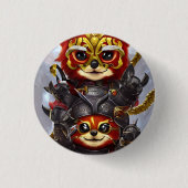 rode panda ronde button 3,2 cm (Voorkant)