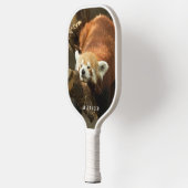 Rode Panda Rustende Natuurfotografie Personalisere Pickleball Paddle (Links)