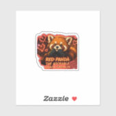 Rode Panda “Schattige Chaos Gremlin” Sticker (Vel)