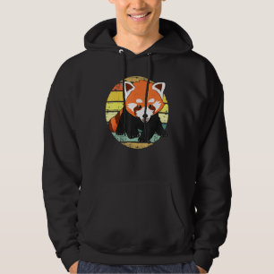 Rode Panda Schattige Schattig Fun Hand getrokken B Hoodie