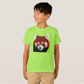 Rode Panda Schilderij T-shirt (Voorkant volledig)
