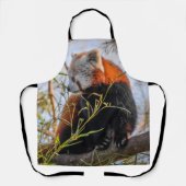 Rode panda schort (Voorkant)