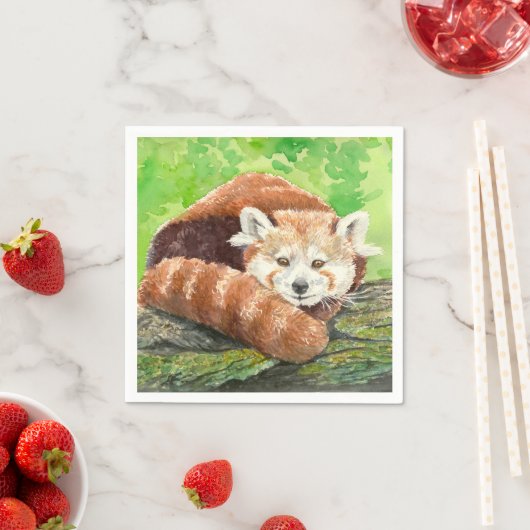 Rode panda servetten (Insitu)